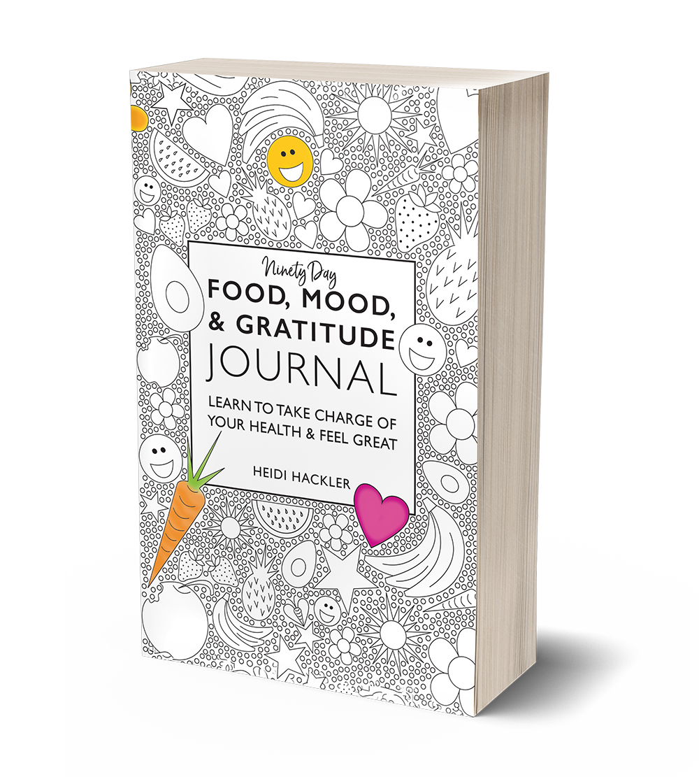 Ninety-Day Food, Mood, and Gratitude Journal by Heidi Hackler
